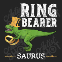 Trex Dinosaur Wedding Party - Ring Bearer Saurus Funny Men 3/4 Sleeve Shirt | Artistshot