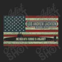 Uss Andrew Jackson Ssbn 619 Nuclear Ballistic Missile Submarine Ladies Fitted T-shirt | Artistshot