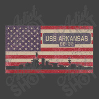 Uss Arkansas Bb 33 Battleship Vintage Usa Flag Gift Vintage T-shirt | Artistshot