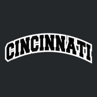 Cincinnati Ohio Varsity Style Vintage Red Tank Top Crewneck Sweatshirt | Artistshot