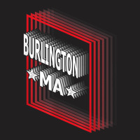 Retro Vaporwave Burlington Massachusetts Ma T Shirt T-shirt | Artistshot