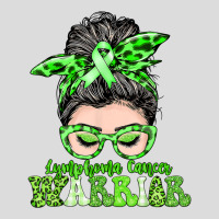 Women Messy Bun Lymphoma Cancer Warrior Gifts T Shirt Men's Polo Shirt | Artistshot