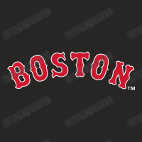 Lettering | Boston | Baseball Ladies Fitted T-shirt | Artistshot