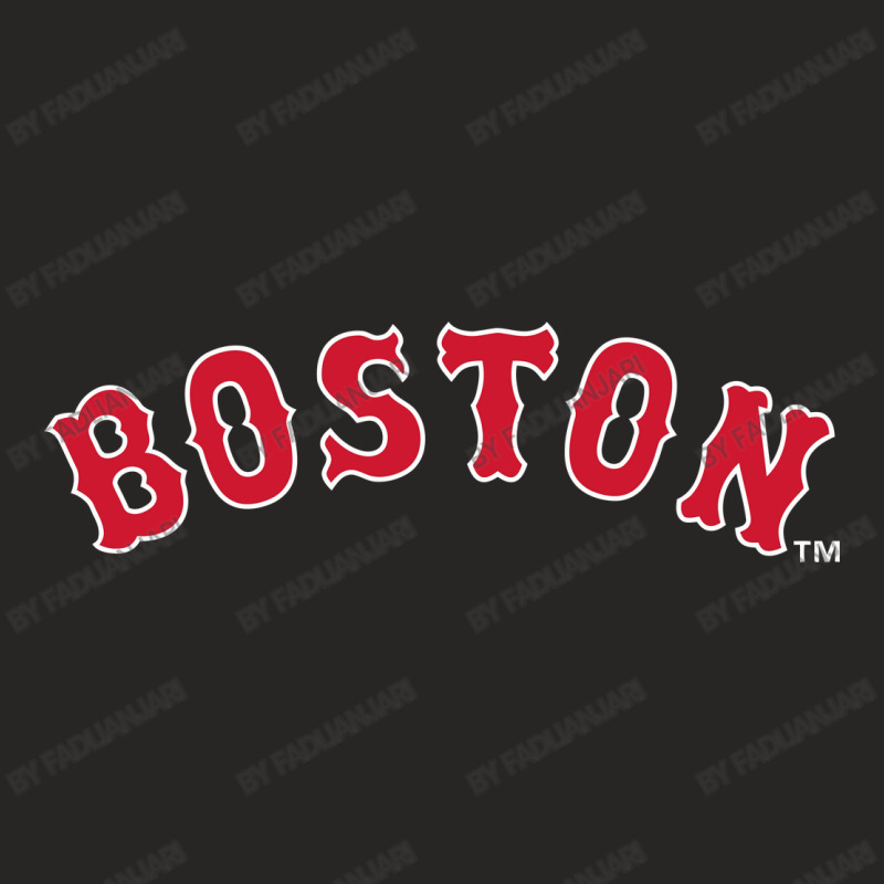 Lettering | Boston | Baseball Ladies Fitted T-shirt | Artistshot