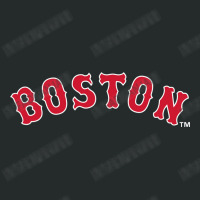 Lettering | Boston | Baseball Women's Triblend Scoop T-shirt | Artistshot