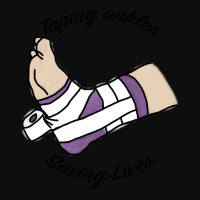 Taping Ankles Saving Lives Crop Top | Artistshot