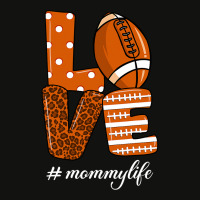 Football American Football Leopard Love Football Game Mommy Life Fall  Scorecard Crop Tee | Artistshot