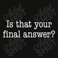 Is That Your Final Answer Scorecard Crop Tee | Artistshot