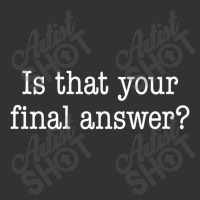 Is That Your Final Answer Vintage Hoodie And Short Set | Artistshot