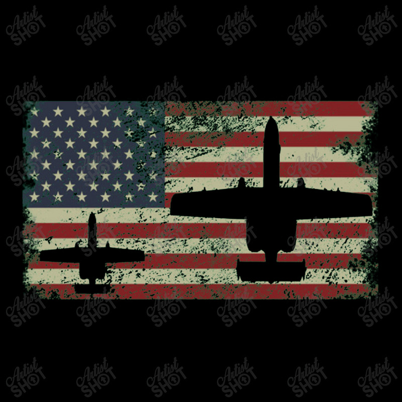 A 10 Thunderbolt Ii Warthog Plane Gift Us Flag Zipper Hoodie | Artistshot