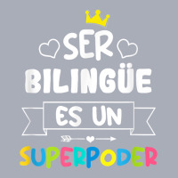 Ser Bilingue Es Un Superpoder Funny Maestra Spanish Teacher T Shirt Tank Dress | Artistshot