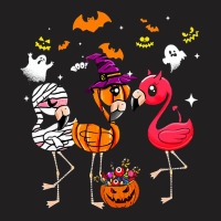 Flamingo Tropical Funny Flamingo Mummy Witches Pumpkin Halloween Costu T-shirt | Artistshot