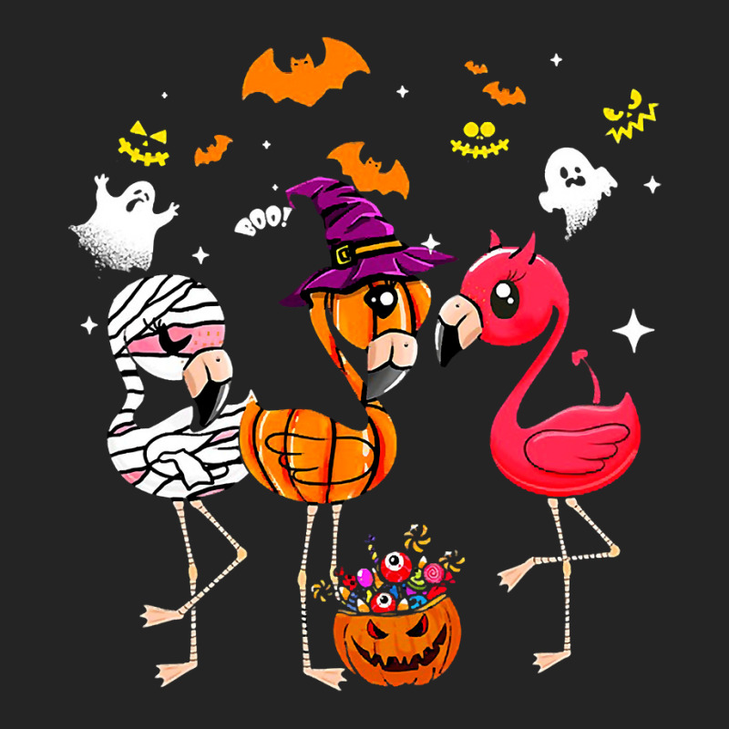 Flamingo Tropical Funny Flamingo Mummy Witches Pumpkin Halloween Costu 3/4 Sleeve Shirt | Artistshot