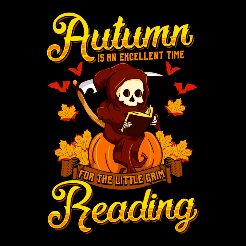 Book Halloween Grim Reaper Autumn Excellent Time Little Grim Reading Pocket T-Shirt by peafowl | Artistshot