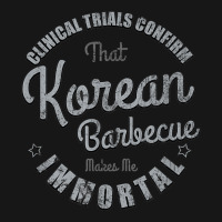 Clinical Trials Confirm   Vintage Korean Barbecue Theme T Shirt Medium-length Apron | Artistshot