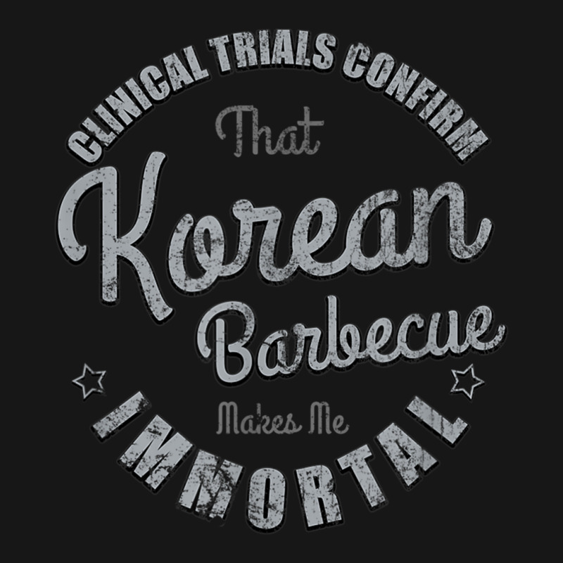 Clinical Trials Confirm   Vintage Korean Barbecue Theme T Shirt Medium-length Apron | Artistshot