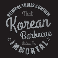 Clinical Trials Confirm   Vintage Korean Barbecue Theme T Shirt Waist Apron | Artistshot