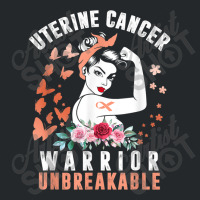 Uterine Cancer Awareness Warrior Unbreakable Strong Woman Crewneck Sweatshirt | Artistshot