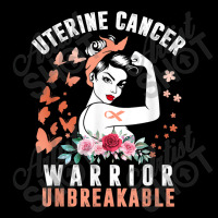 Uterine Cancer Awareness Warrior Unbreakable Strong Woman Fleece Short | Artistshot