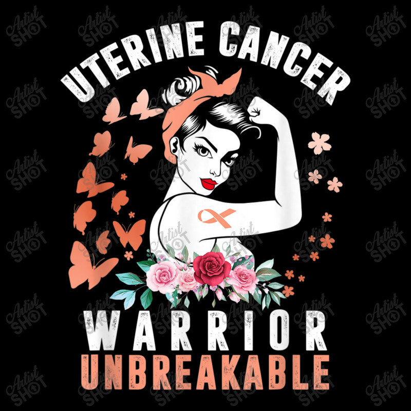 Uterine Cancer Awareness Warrior Unbreakable Strong Woman Fleece Short | Artistshot