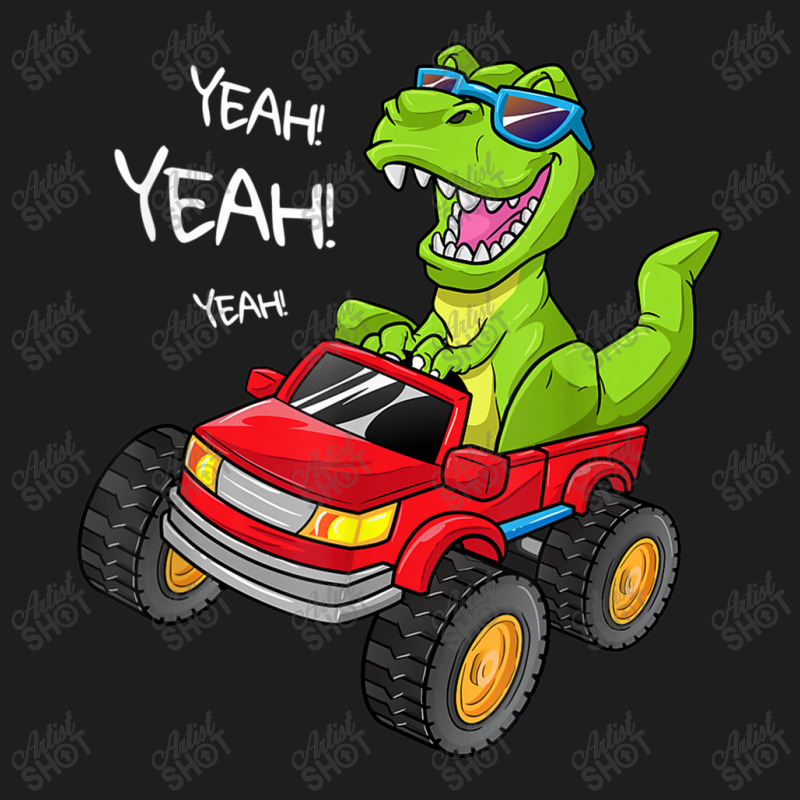 Yeah T-rex Monster Truck  Birthday Boy Dinosaur Dino Funny Gift Classic T-shirt | Artistshot