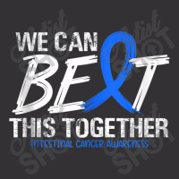 We Can Beat This Together Blue Ribbon Intestinal Cancer Vintage Hoodie | Artistshot