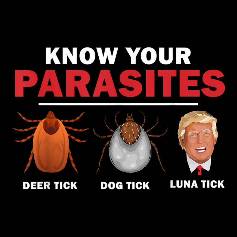 Retro Know Your Parasites Luna Tick Anti Trump 86 45 Gift T Shirt V-Neck Tee by milkeyderamse | Artistshot