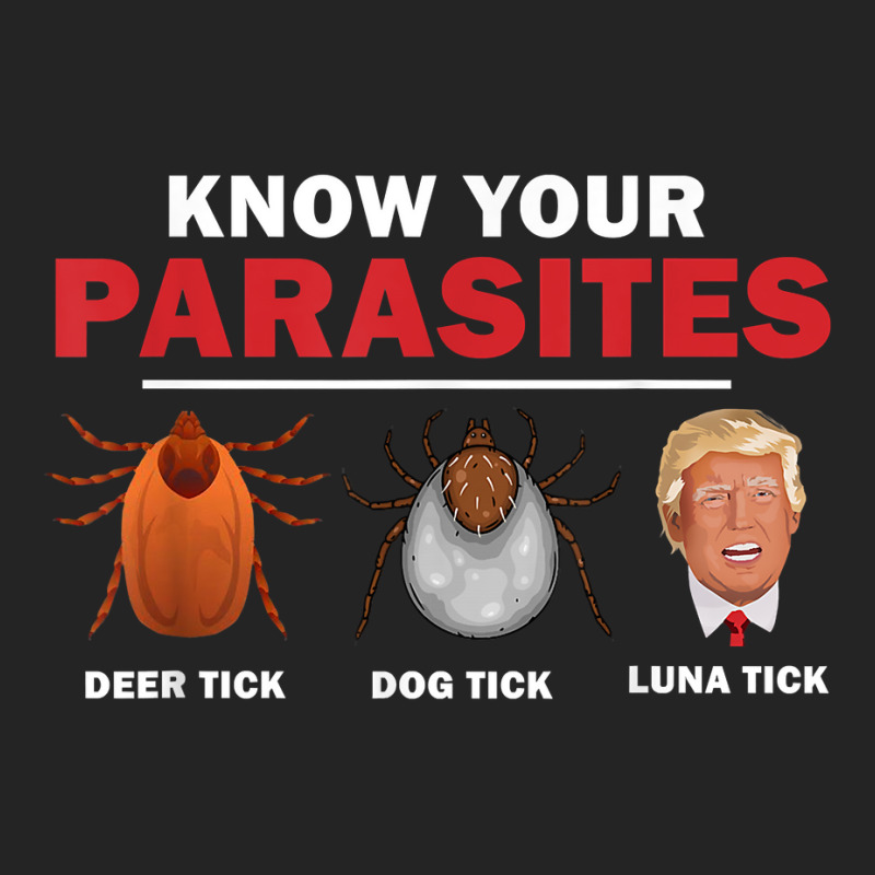 Retro Know Your Parasites Luna Tick Anti Trump 86 45 Gift T Shirt 3/4 Sleeve Shirt by milkeyderamse | Artistshot