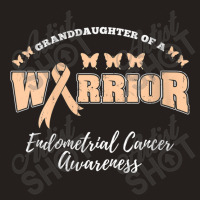 Womens Granddaughter Of A Warrior Endometrial Cancer Awareness Tank Top | Artistshot