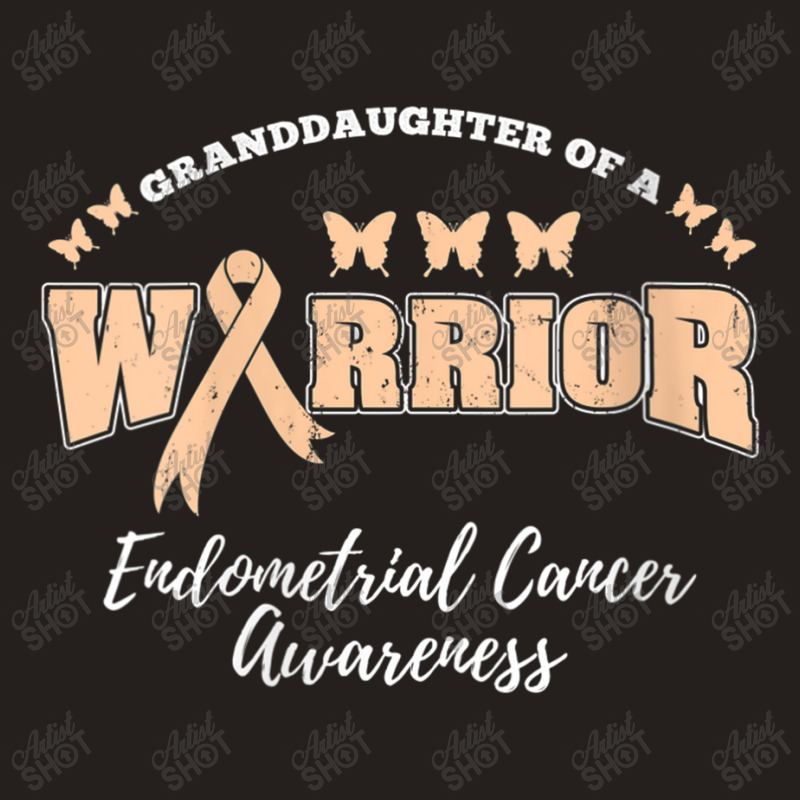 Womens Granddaughter Of A Warrior Endometrial Cancer Awareness Tank Top by LaytonDesign | Artistshot