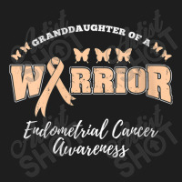 Womens Granddaughter Of A Warrior Endometrial Cancer Awareness Classic T-shirt | Artistshot