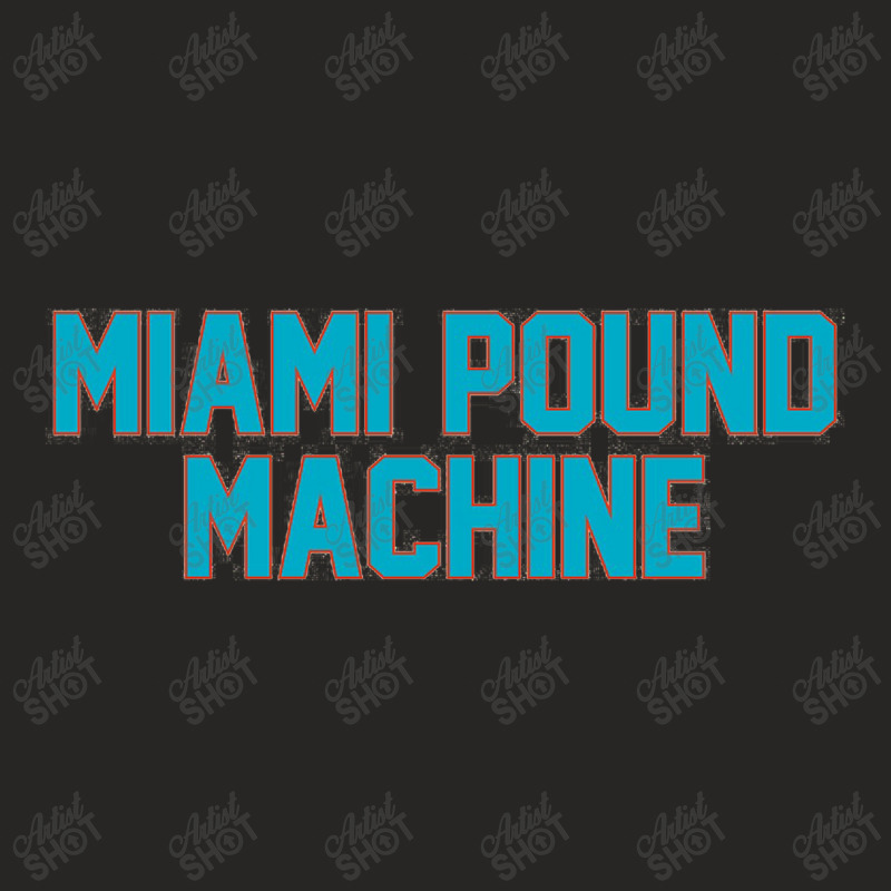 Miami Pound Machine Ladies Fitted T-Shirt by eversohumbles | Artistshot