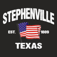 Stephenville Texas Tx Usa Stars & Stripes Vintage Style Premium Ladies Fitted T-shirt | Artistshot