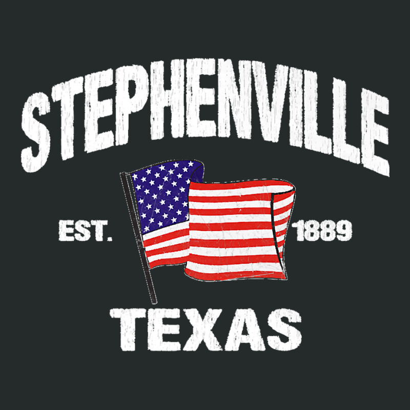 Stephenville Texas Tx Usa Stars & Stripes Vintage Style Premium Women's Triblend Scoop T-shirt by LeonelSalas | Artistshot