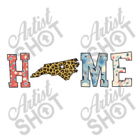 Home State North Carolina Map With Floral Pattern And Leopard Texture Baby Bodysuit | Artistshot