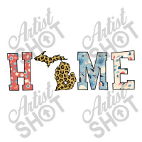 Home State Michigan Map With Floral Pattern And Leopard Texture Youth Sweatshirt | Artistshot