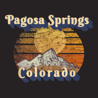 Pagosa Springs Colorado Retro Mountain Sunset Styled T Shirt Vintage Cap | Artistshot