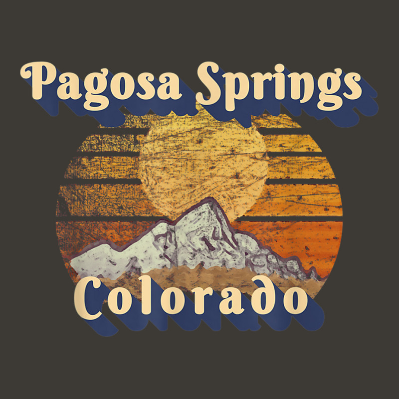 Pagosa Springs Colorado Retro Mountain Sunset Styled T Shirt Bucket Hat | Artistshot