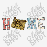 Home State Oregon Map With Floral Pattern And Leopard Texture Tote Bags | Artistshot