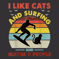 Surfing Cat I Like Cats And Surfing And Maybe 3 People Dad Vintage Short | Artistshot