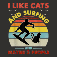 Surfing Cat I Like Cats And Surfing And Maybe 3 People Dad Champion Hoodie | Artistshot