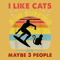 Surfing Cat I Like Cats And Surfing And Maybe 3 People Dad Vintage Hoodie And Short Set | Artistshot