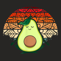 Avocado Yoga Pose Meditation Vegan Gift Meditation T Shirt Ladies Fitted T-shirt | Artistshot