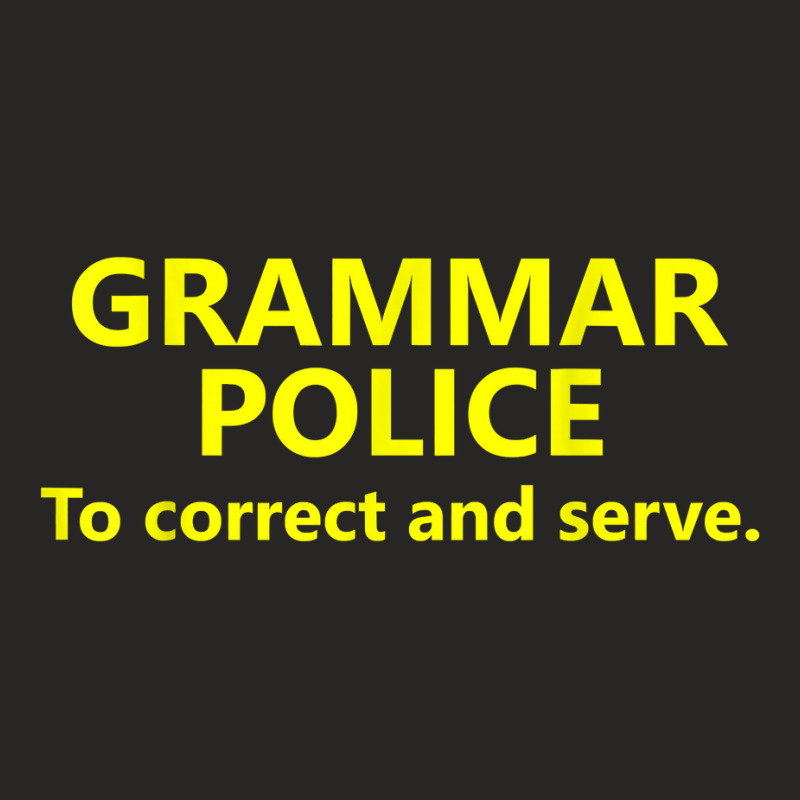 Grammar Police Halloween Costume Shirt To Correct And Serve Ladies Fitted T-Shirt by susanzqbraigu | Artistshot