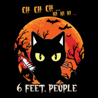 Black Cat Halloween Cat 6 Feet People 90 Cat Lover V-neck Tee | Artistshot