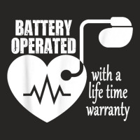 Living With Pacemaker T Shirt Battery Operayted Shirt Ladies Fitted T-shirt | Artistshot