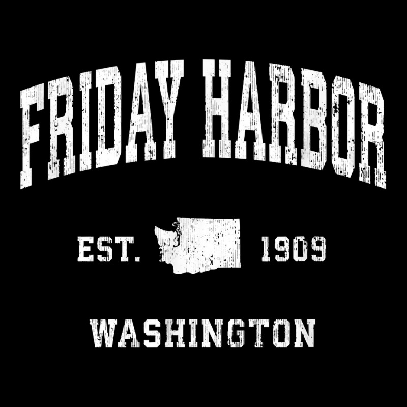 Friday Harbor Washington Wa Vintage Athletic Sports Design T Shirt Zipper Hoodie | Artistshot