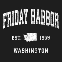 Friday Harbor Washington Wa Vintage Athletic Sports Design T Shirt Classic T-shirt | Artistshot