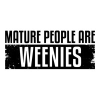 Funny, Vintage Immaturity Design, Mature People Are Weenies Pullover H V-neck Tee | Artistshot