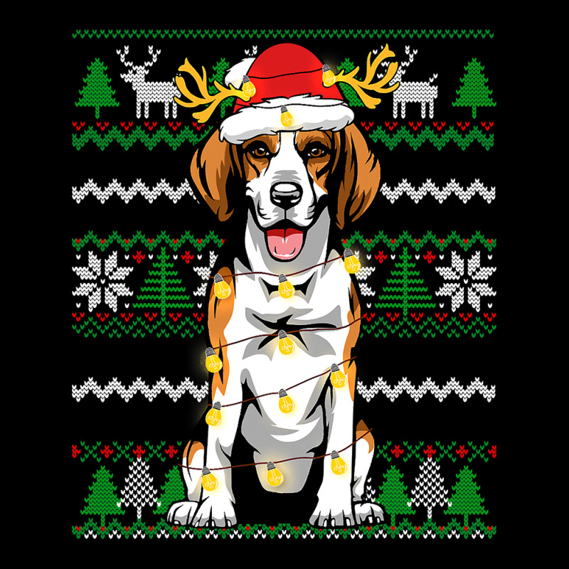 Beagle Christmas Lights Xmas Matching Family Dog Lover 129 Dog Lover Cropped Hoodie by pester | Artistshot